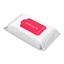Mirabella Makeup Remover Wipes Alkoholfri rejseansigtsservietter til kvinder - Ansigtsrenseservietter til make-up og snavs med aloe vera og micel