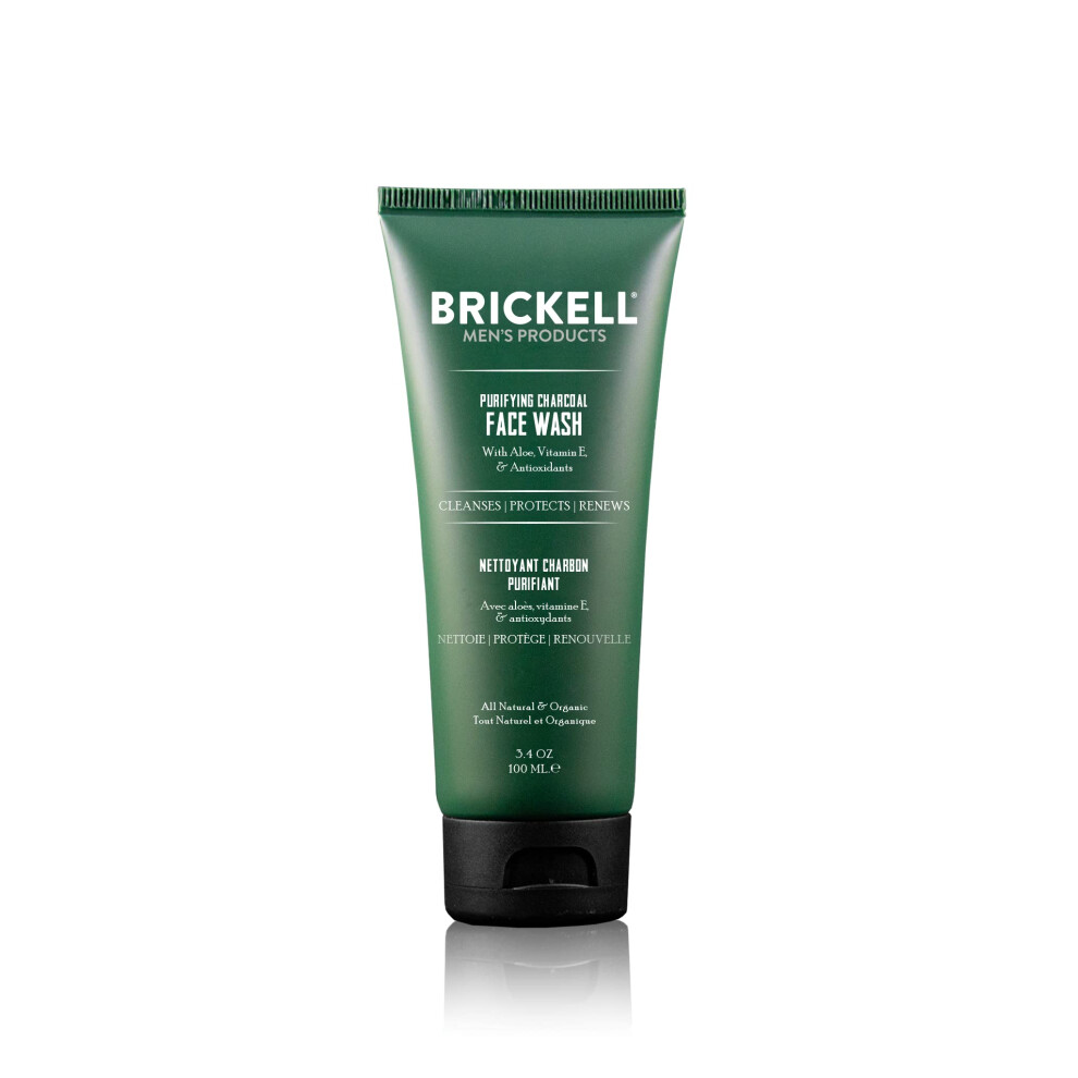 Brickell Herrenprodukte Brickell Men's Purifying Charcoal Face Wash For Men Natural And Organic Daily Facial Cleanser 3.4 Ounce Scented Men's Face Cleanser