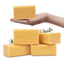 Australsk botanisk s?be Manuka honning med jojobaolie 6,6 OZ Luksus s?bebarer beriget med sheasm?r Velegnet til m?nd, kvinder og alle hudtyper Pa