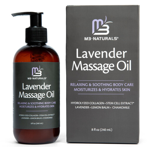 M3 Naturals, Lavendel Massageöl, 8 fl oz (240 ml) 2
