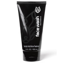 Black Wolf Mens Charcoal Powder Face Wash 5 Fl Oz Gesichtsreiniger entfernt unerwnschte Unreinheiten von Ihrer Haut und lindert Reizungen