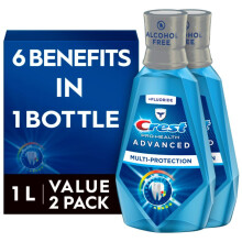 Crest Pro-Health Advanced Bold Bash Alcool Alcohol Multi-Protection Multi-Protection Fresh Mint 1 L (33,8 FL OZ) PACK DE 2 CREST LASS DE RASCULER