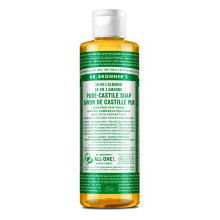 Dr. Bronner's - Pure-Castile Liquid Soap (Almond 8 ounce) - Made with Organic Oils 18-in-1 Uses: Face Body Hair Laundry Pets and Dishes Concen