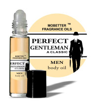 Perfect Gentleman, ein klassisches Herren-Krperl, 1/3-Unzen-Rolle auf einer Glasflasche von Mobetter Fragrance Oils