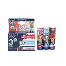 Mad Gab's Moose Smooch New Holiday Lippenbalsam | Feuchtigkeitsspendend und aus kontrolliert biologischem Anbau | Hergestellt aus Bio-Olivenl und Bi