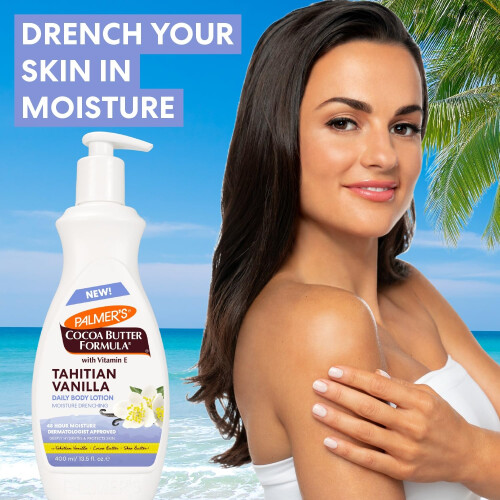 Kakaobutter-Formel mit Vitamin E, Tägliche Körperlotion, Tahiti-Vanille 1