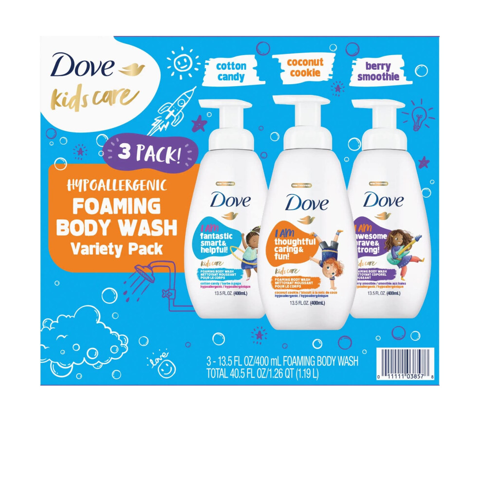 Dove Kids Care Foaming Body Wash  Variety Pack (13.5 fl. oz.  3 pk.)