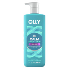 Olly Calm Corps Wash avec des adaptognes d'acide hyaluronique et de la vitamine B3- Nourrisseur nourrissant pour la rparation de la barrire cu