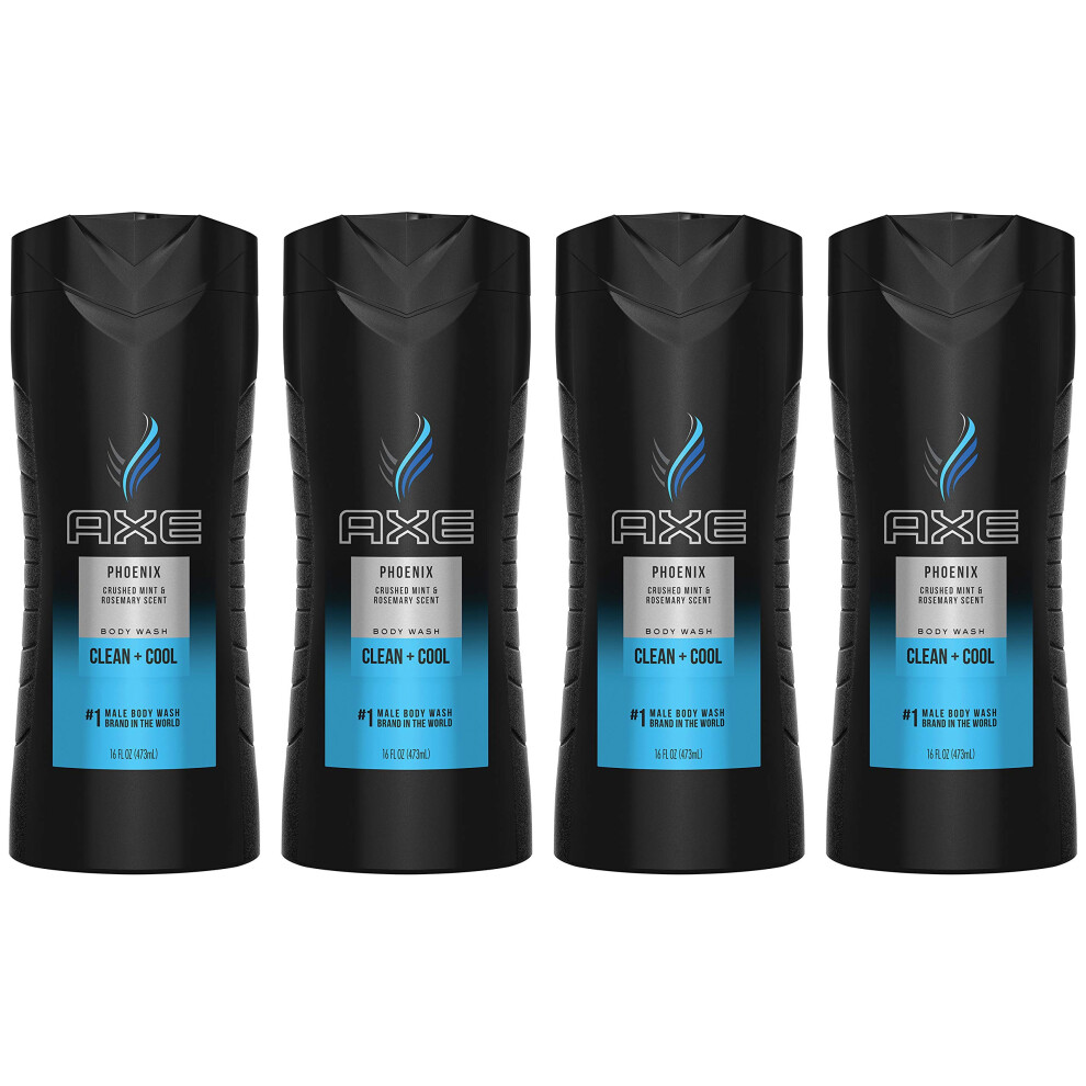 AXE Phoenix Body Wash for Men 16 Fl Oz (Pack of 4) (Packaging may vary)-image-OPC-PHTGQQS-NEW