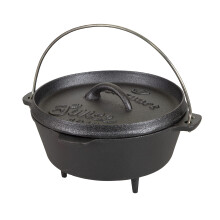Forno holands de ferro fundido Stansport 16018-20 - 2 quartos - com pernas - pr-temperado