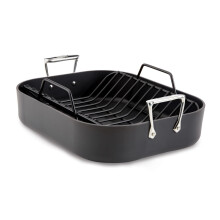 Ha1 tutto rivestito HA1 ANODIZZATO ROASTER E ASSTICIO RACCHIO 13X16 pollici Grochi di griglia Safe 500F Panne torrefattori e pentole pentole nere
