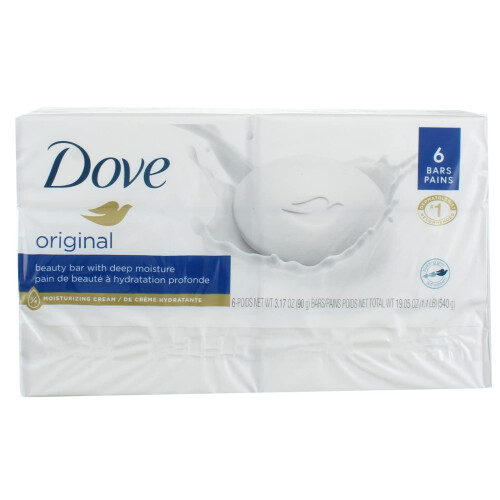 Dove Dove Original Moisturizer Cream Bars  Original  3.17 oz  6 Ct 1