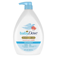 Baby Dove Sensitive Skin Care Baby Wash Rich Moisture -vauvan kylpyaikaan, repeytymätön ja hypoallergeeninen 34 unssia