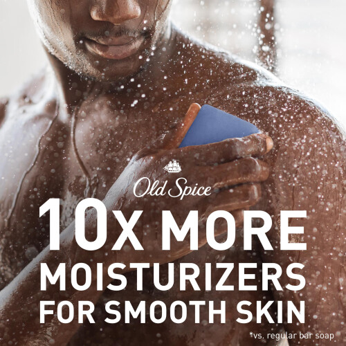 Old Spice Savon Bar Old Spice pour Homme, Eucalyptus et Crème de Noix de Coco, 10x Plus d'Hydratants 1