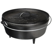 Lodge L12CO3BS Boy Scouts of America Camp Dutch Oven aus Gusseisen, vorgewrzt, 6 Quart, Schwarz