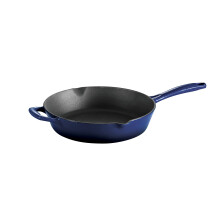 Tramontina Enameled Cast Iron Skillet 10-inch Frying Pan Blue