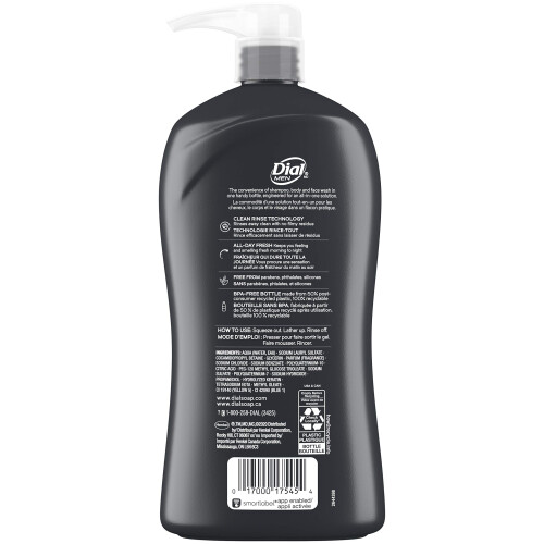Dial Men 3-in-1 K   rper-, Haar- und Gesichtswaschmittel, Recharge, 945 ml 1