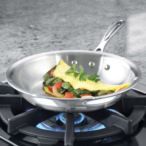 Calphalon Frigideira para omelete de 8 polegadas Calphalon Triply em ao inoxidvel 1