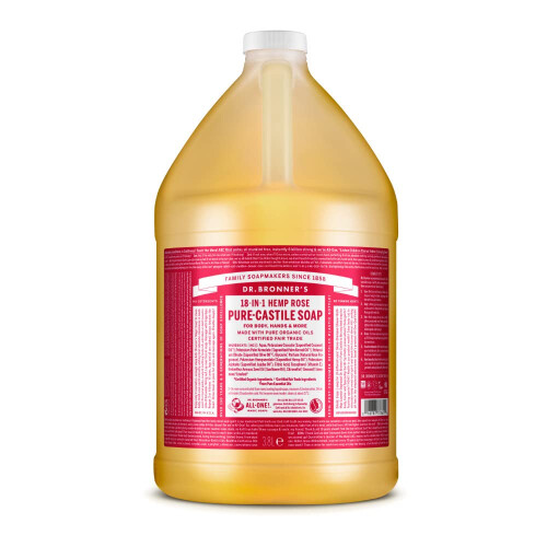 Dr Bronner's Dr. Bronners Rose Liquid Soap, 128 FZ