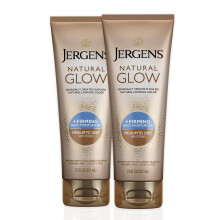 Jergens Natural Glow + Lotion raffermissante moyenne bronzer 15,0 fl oz (pack de 2)