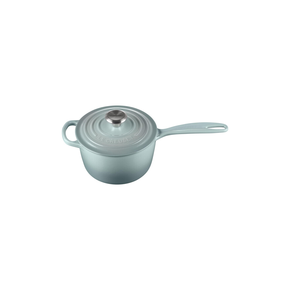 Le Creuset Enameled Cast Iron Signature Saucepan  1.75 qt.  Sea Salt-image-OPC-PHTGRCH-NEW