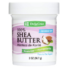De La Cruz Manteiga de Karit 100% Pura e Natural - Hidratante para Pele Seca, Irritada e spera - 2 OZ.