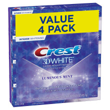 Crest White Intensywnie wybielajaca pasta do zebw Luminous Mint, opakowanie 4 szt