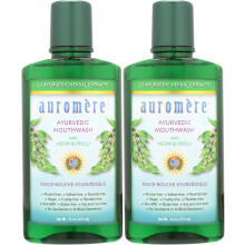 Enxaguatrio bucal Auromere Ayurvdico - Vegano sem flor, sem lcool, natural, no OGM (16 fl oz) 2 unidades