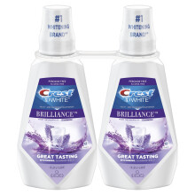 Crest Boothash / bouche rin   age 3d blanc brillant blanchissante alcool gratuit putain de menthe 2x1l (33,8 fl oz)
