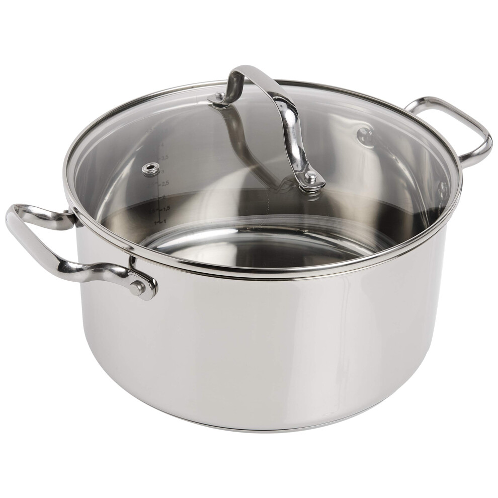 T-fal Performa Stainless Steel Stockpot 9.5 Inch Induction Oven Broiler Safe 500F  Lid Safe 350F Pots and Pans  Cookware Silver-image-OPC-PHTGRNF-NEW