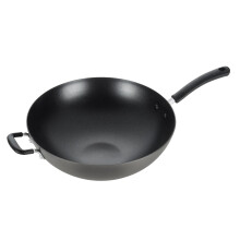 T-Fal ultimate anodizado sin estribo wok de 14 pulgadas de 14 pulgadas asado seguro 350f sin palo salteado sartn como sartn cocineros y bandejas.