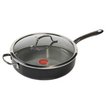 T-Fal Preserve Ceramic Nonstick Saute Pan with Lid 5.5 Qt Made without PFOA and PTFE Oven and Broiler Safe up to 350F Cookware Frying Pan Sta