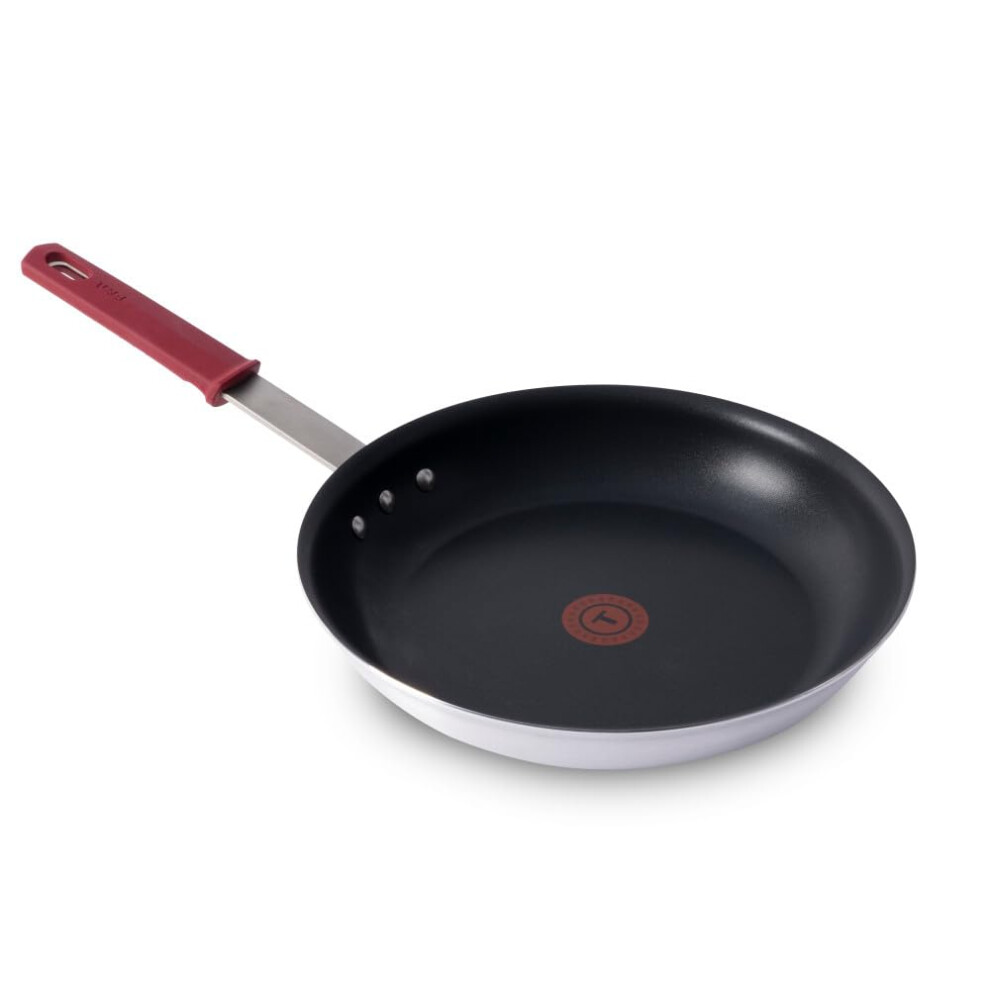 Tefal T-Fal Professional Vx3 Brushed Nonstick Fry Pan With Stainless Steel Handle 12 Inch Oven Broiler Safe 400F Cookware Pots And Pans Skillet Re