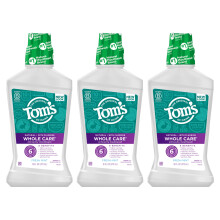 Tom's of Maine Whole Care Natural Fluoruro collutorio fresco Mint 16 Oz (confezione di 3) (l'imballaggio pu variare)