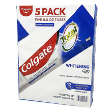 Colgate Total Whitening Zahnpasta, 6 Unzen (5er-Pack)