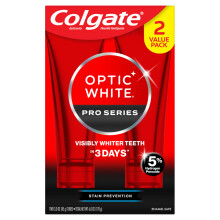 Colgate Optic White Pro Series Dentifricio Sbiancante con 5% Perossido di Idrogeno, 3 oz, 2 Confezioni