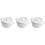 Staub Ceramics Dutch Oven 3-Pice Mini Round Cocotte White 1