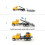 John Deere Tomy John Deere Switch 'N Load Construction Toy Playset - 1:32 Scala - Include John Deere Skid STEER SEMITRUCK DOMP BED e altro - Set da 19 pezzi - E 5