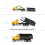 John Deere Tomy John Deere Switch 'N Load Construction Toy Playset - 1:32 Scala - Include John Deere Skid STEER SEMITRUCK DOMP BED e altro - Set da 19 pezzi - E 4
