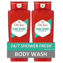 Old Spice High Endurance Washing para hombres Pure Sport Scent 24 Fl oz (paquete de 2)