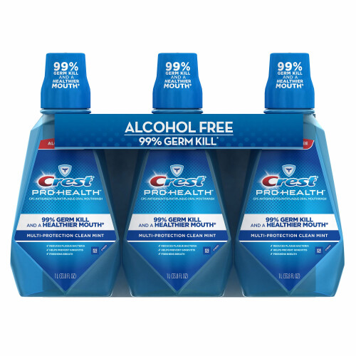 Crest Cresta 76380 Pro Salute Multiprotection Rinse 3 Pacchetto 1 L Forma