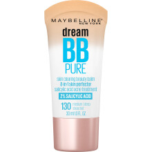 Maybelline Dream Pure Skin Clearing BB Cream 8-in-1 Propicando blsamo de belleza con 2% de cido saliclico Cobertura de tinte puro Aceite medio/pro