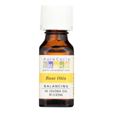 Aura Cacia, Reines Ätherisches Öl in Jojobaöl, Rose Otto, 0,5 fl oz (15 ml)