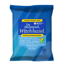 T.N. Dickinson's Witch Hazel Ny beroligende MultiUse renseklud Klar 25 Count