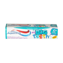 Aquafresh Fluorid-Zahnpasta f   r gro   e Kinder ab 6 Jahren, frische Minze