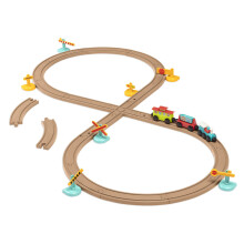 Battat - Train Set For Kids Toddlers - 29Pc Train Track Set With Trains And Accessories - Developmental Toy- All Aboard Train Set - 2 Years +