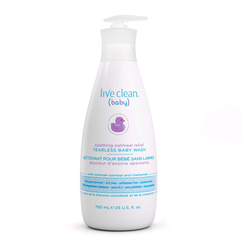 Lavagem calmante para bebs Live Clean 10 onas
