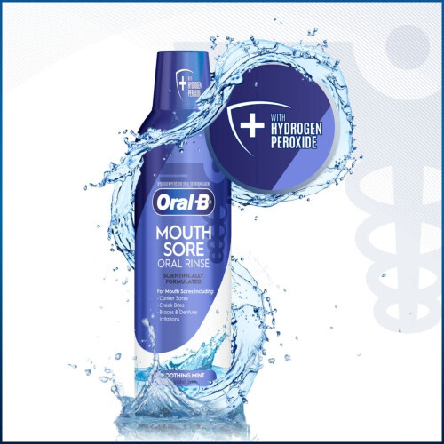 Oral-B Oral-B Στοματικό Διάλυμα για Πληγές Στόματος, 475 mL (16 fl oz) 1
