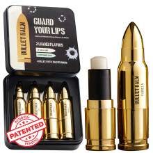 Bullet Lippenbalsam fr Mnner 4er-Pack (Vanille und Pfefferminze) Coole Geschenke fr Waffenbesitzer, einzigartige Geschenke fr Mnner, taktisc