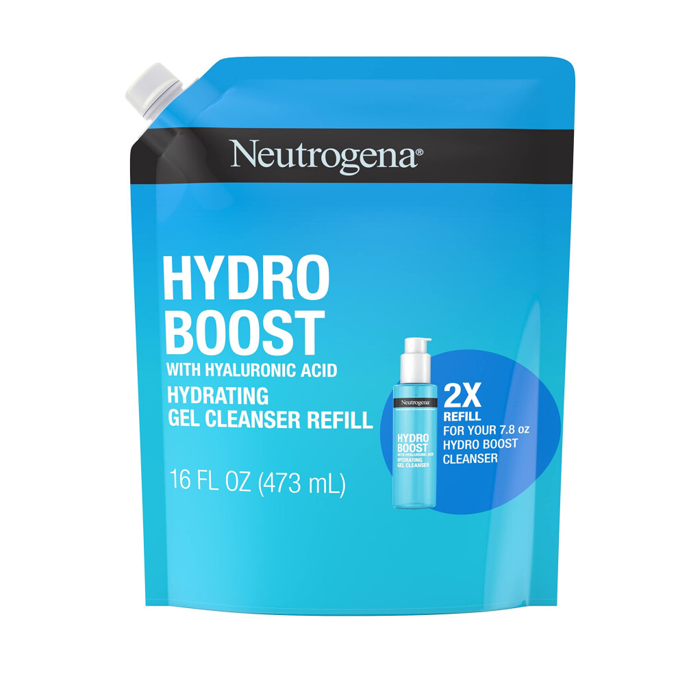 Neutrogena Hydro Boost Lightweight Hydrating Facial Cleansing Gel  Gentle Face Wash & Makeup Remover with Hyaluronic Acid  Hypoallergenic & Non C